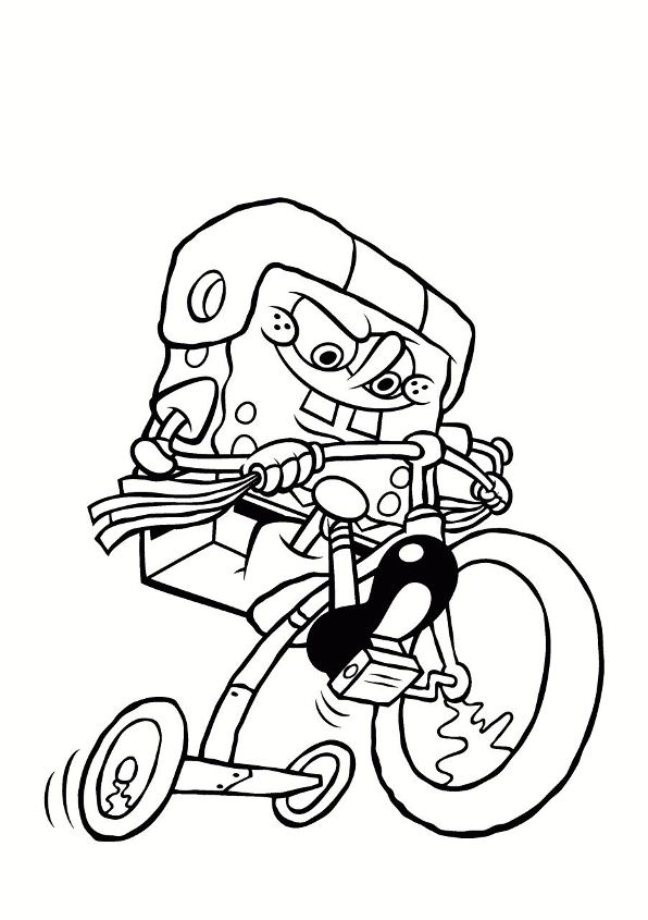 Plansa de colorat cu Spongebob 46 60